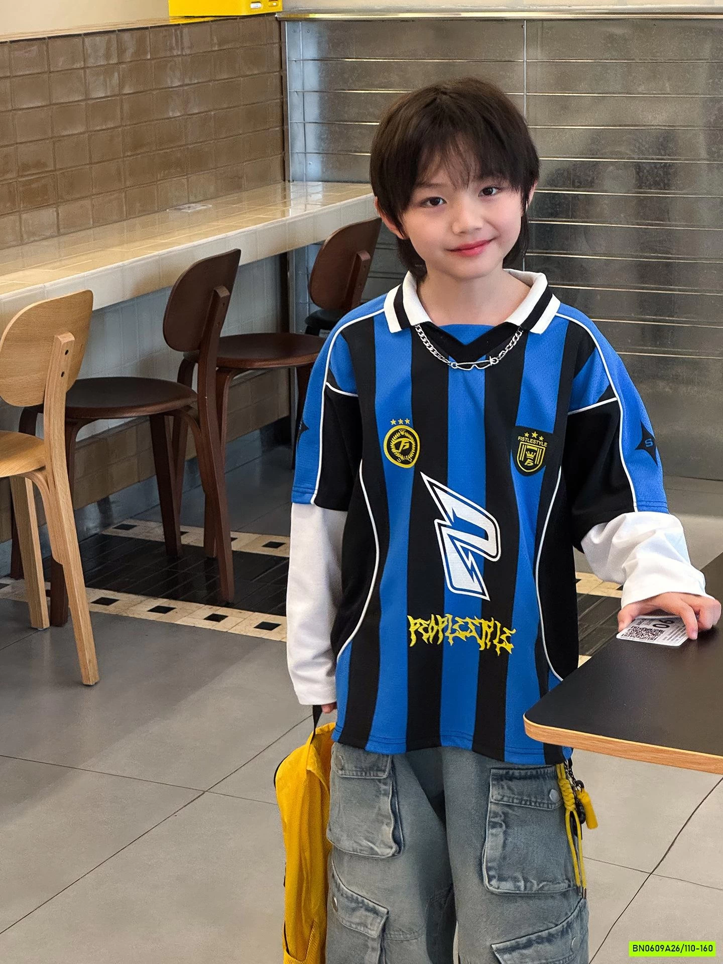 ÁO THUN THỂ THAO SỌC XANH GIẢ 2 LỚP