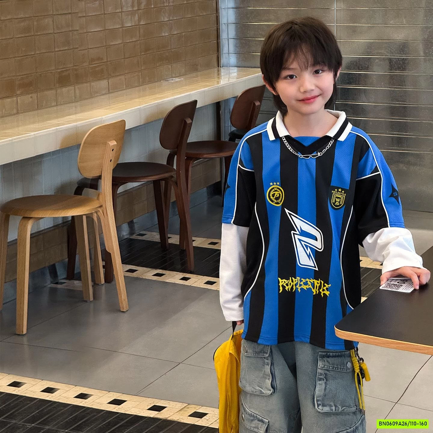 ÁO THUN THỂ THAO SỌC XANH GIẢ 2 LỚP