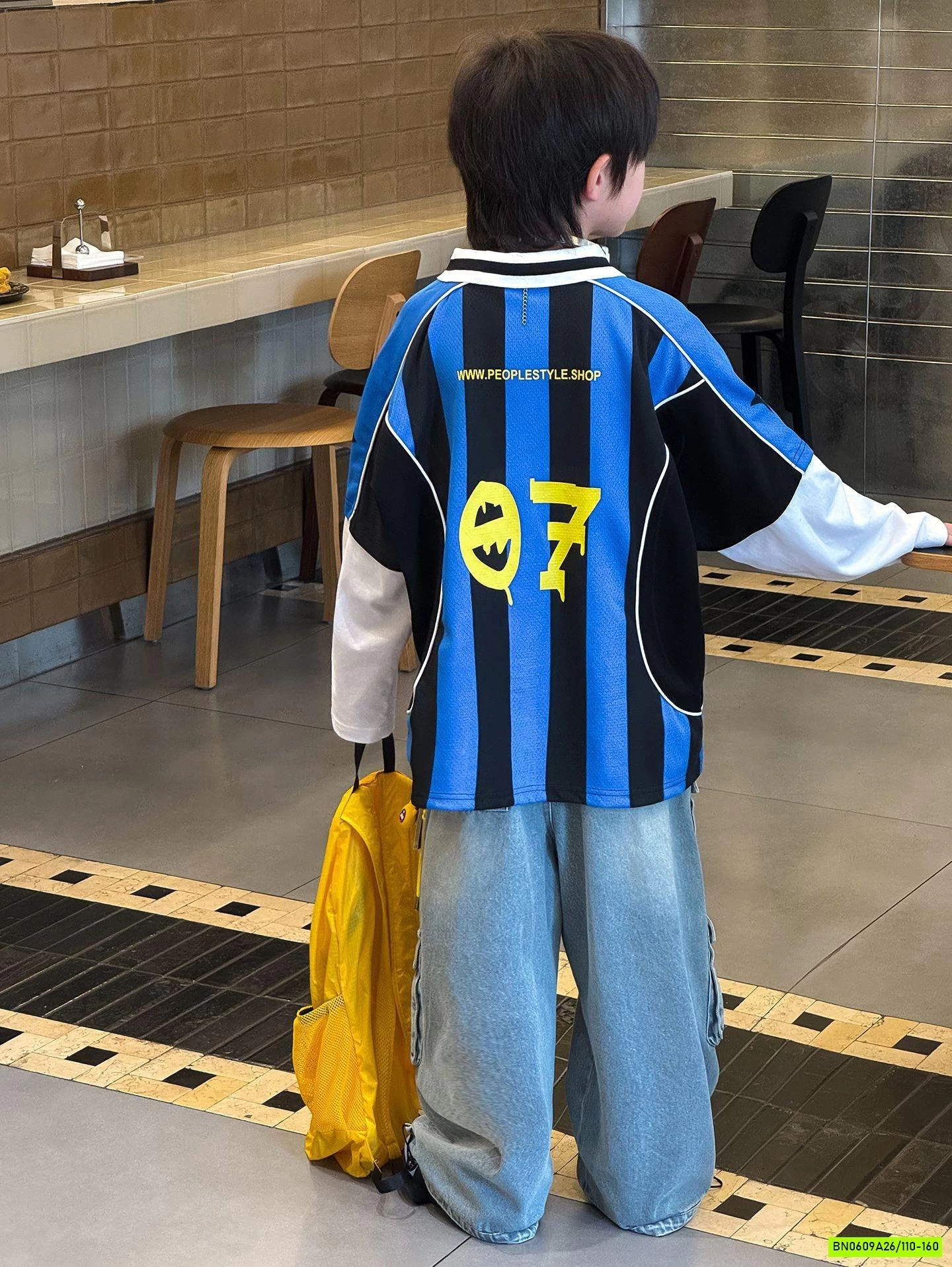 ÁO THUN THỂ THAO SỌC XANH GIẢ 2 LỚP