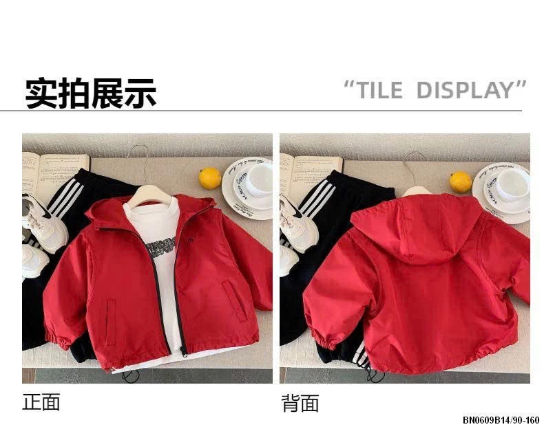 ÁO KHOÁC GIÓ ĐỎ TRƠN MÀU