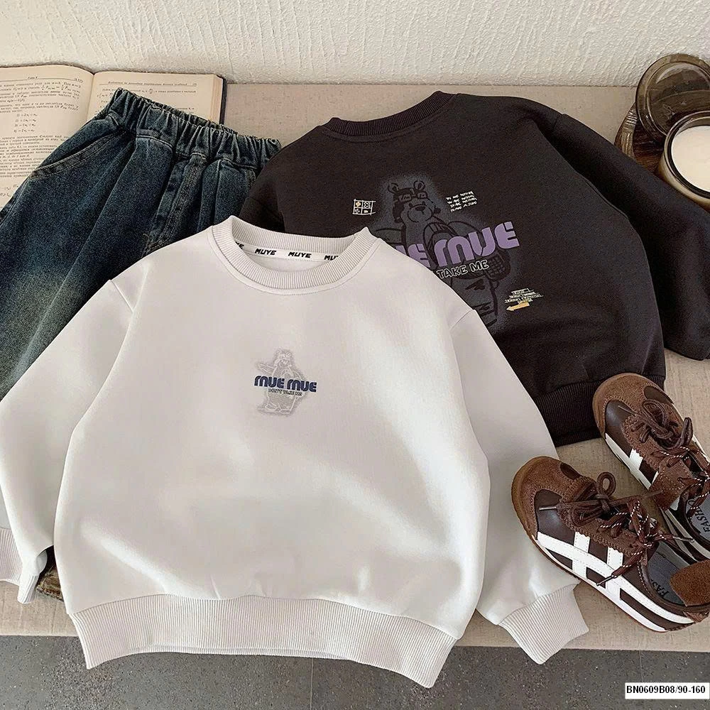 ÁO NỈ CHỮ MUEMUE