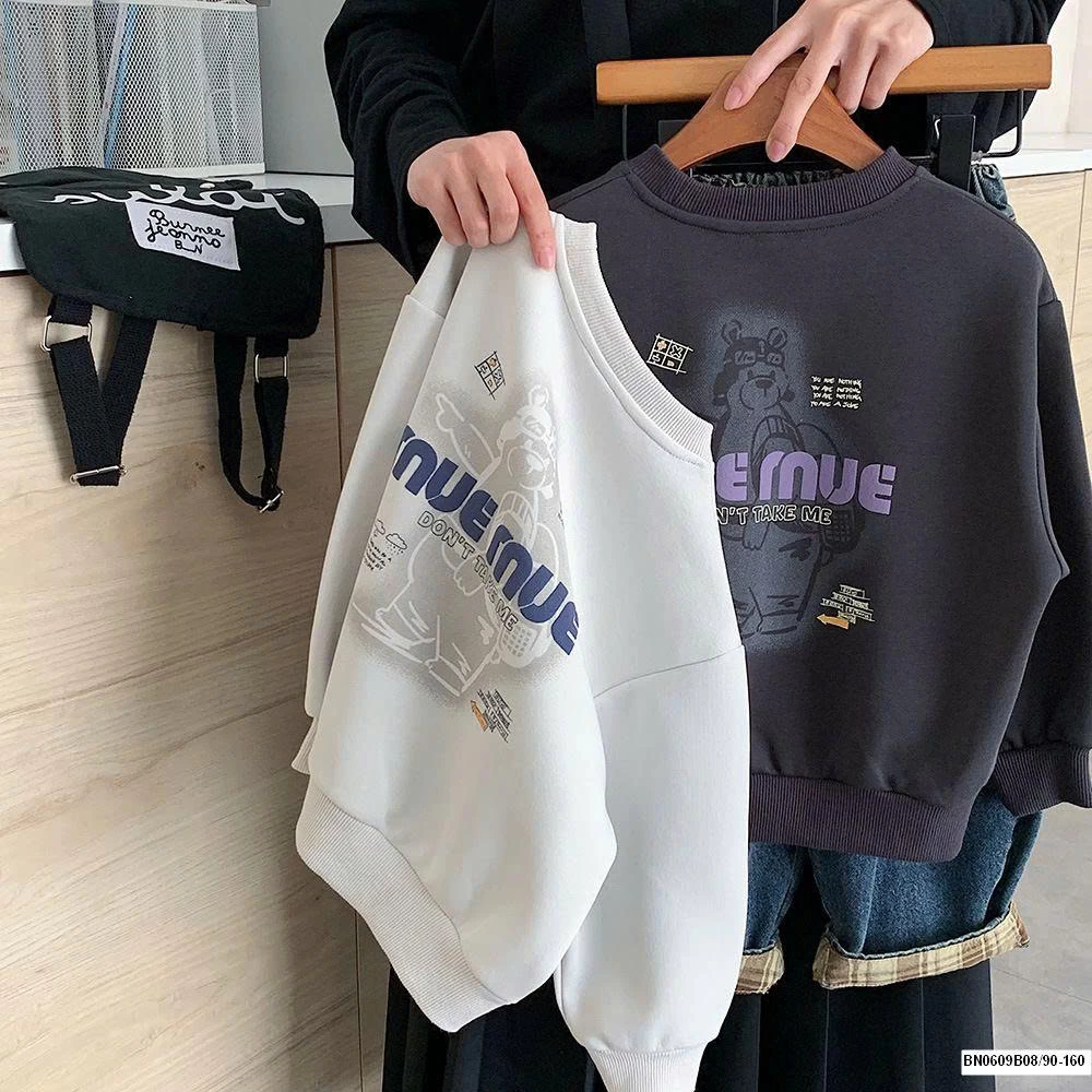 ÁO NỈ CHỮ MUEMUE