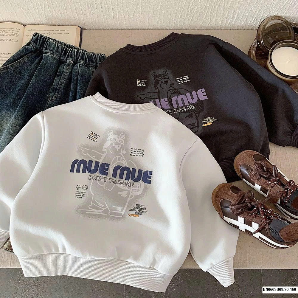 ÁO NỈ CHỮ MUEMUE