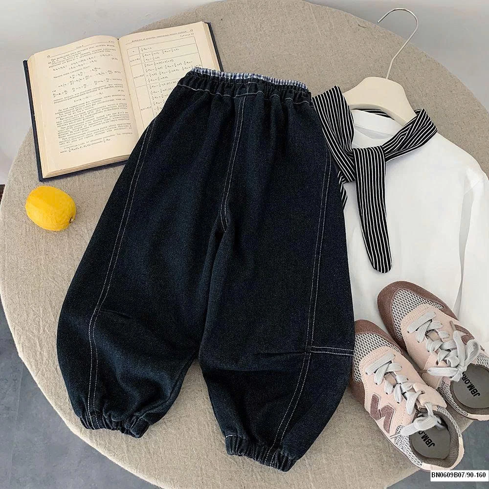 QUẦN JEAN BÓ GẤU CẠP CHUN