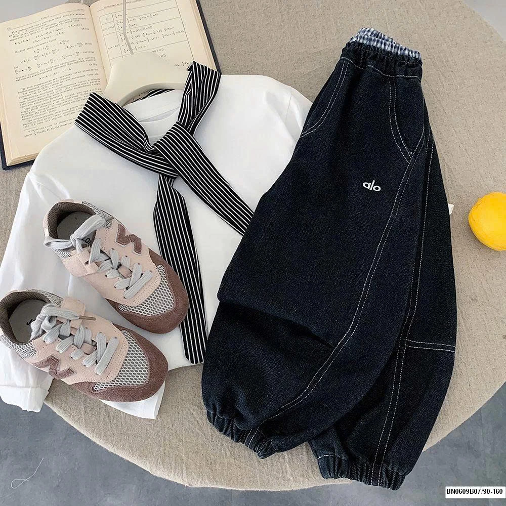 QUẦN JEAN BÓ GẤU CẠP CHUN