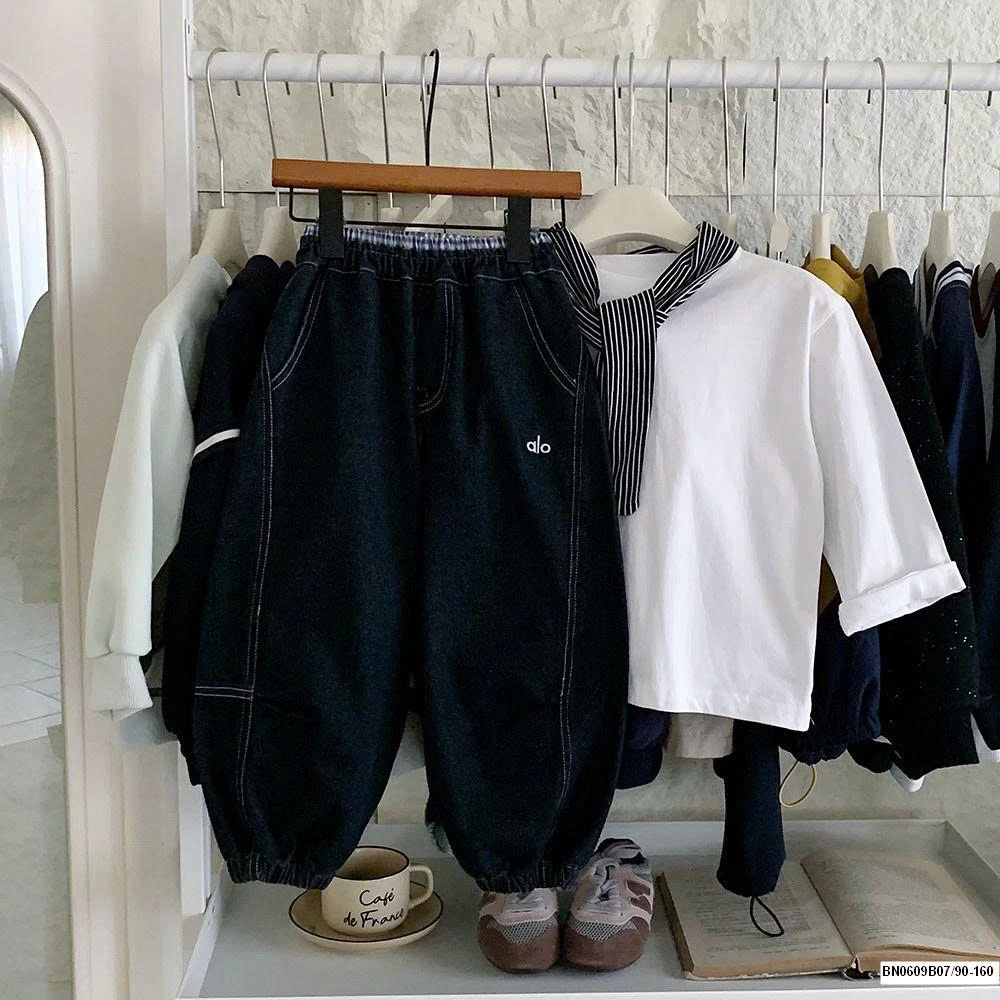 QUẦN JEAN BÓ GẤU CẠP CHUN