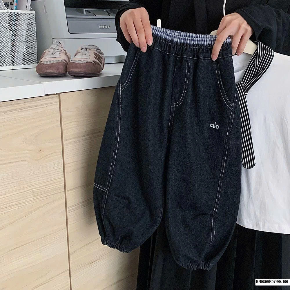 QUẦN JEAN BÓ GẤU CẠP CHUN