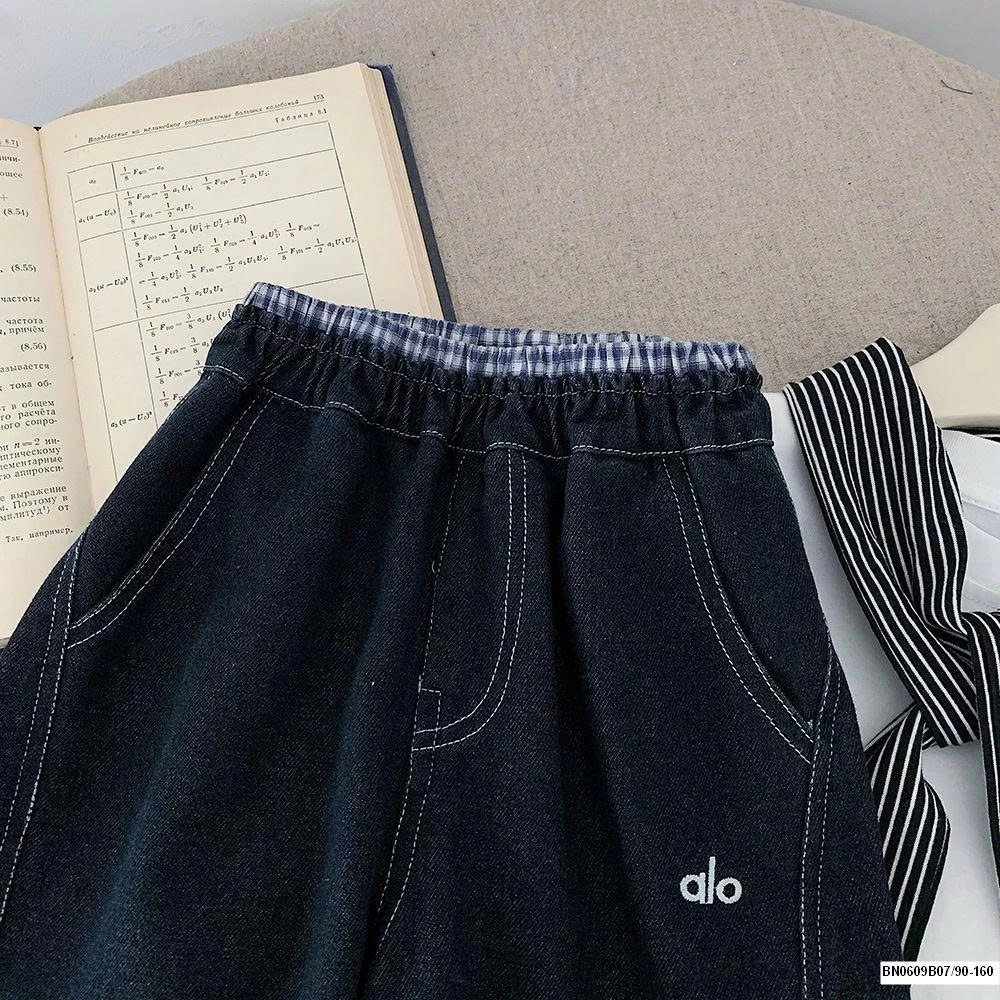 QUẦN JEAN BÓ GẤU CẠP CHUN