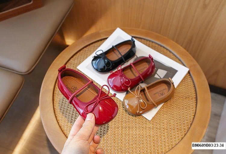 GIÀY BÚP BÊ NƠ DA BÓNG