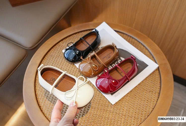 GIÀY BÚP BÊ NƠ DA BÓNG