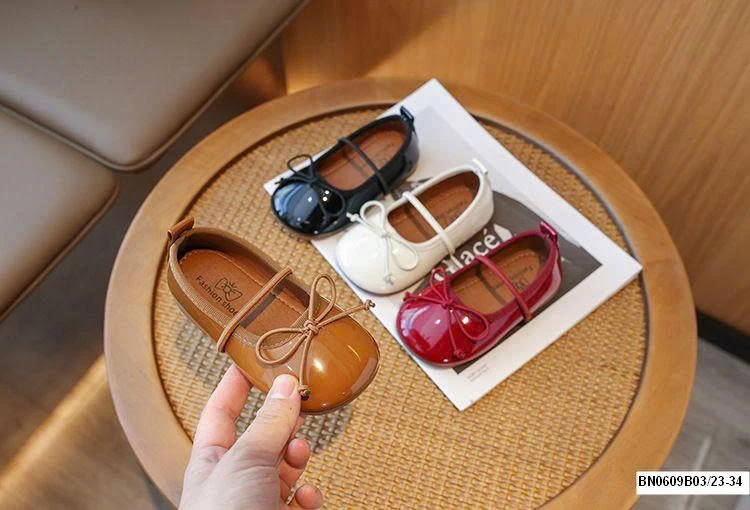 GIÀY BÚP BÊ NƠ DA BÓNG