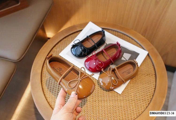 GIÀY BÚP BÊ NƠ DA BÓNG