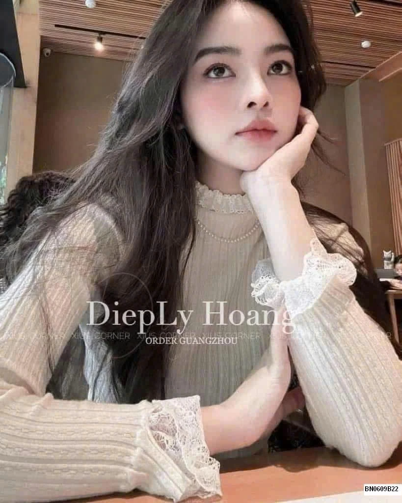 ÁO LEN NỮ MIX REN