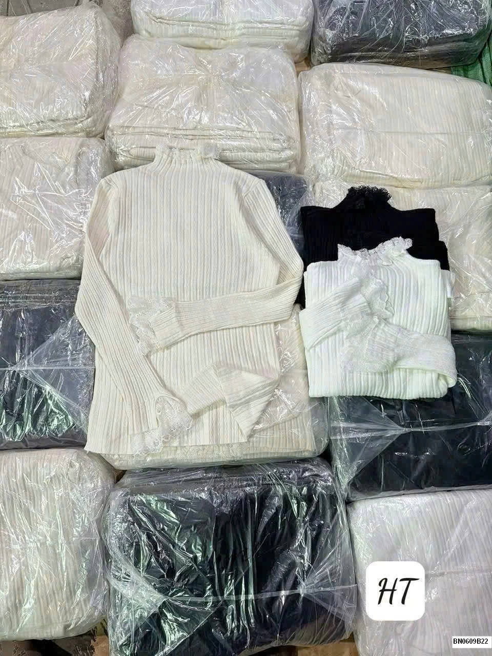 ÁO LEN NỮ MIX REN