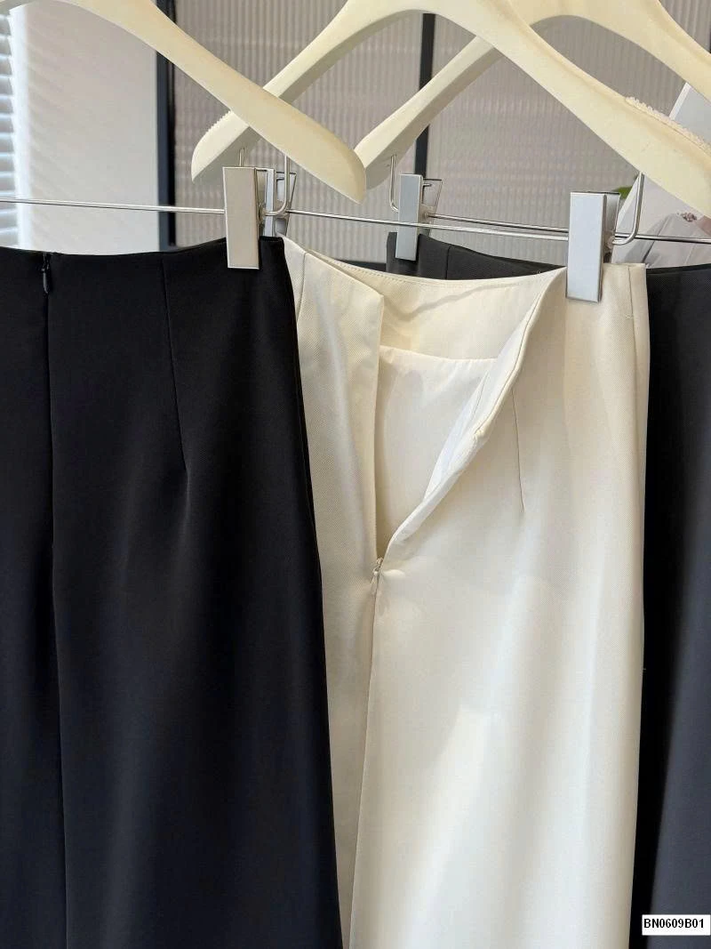 CHÂN VÁY ANNA NHÚN HÔNG XẺ TRƯỚC