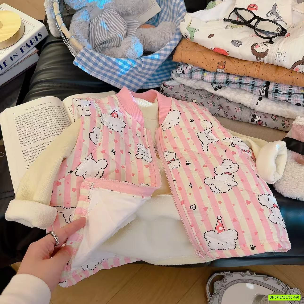 KHOÁC GILE TRẦN TRÁM HỌA TIẾT