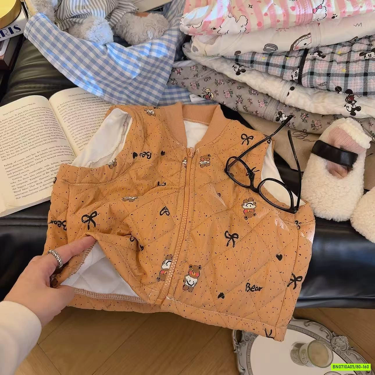 KHOÁC GILE TRẦN TRÁM HỌA TIẾT