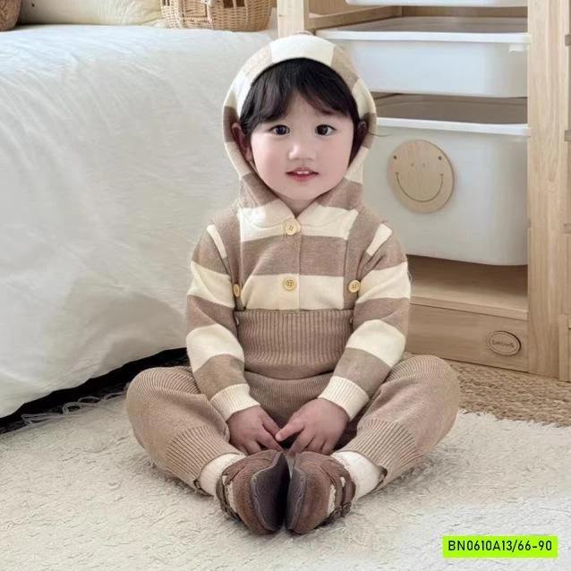 SÉT YẾM LEN + KHOÁC KẺ SZ NHÍ