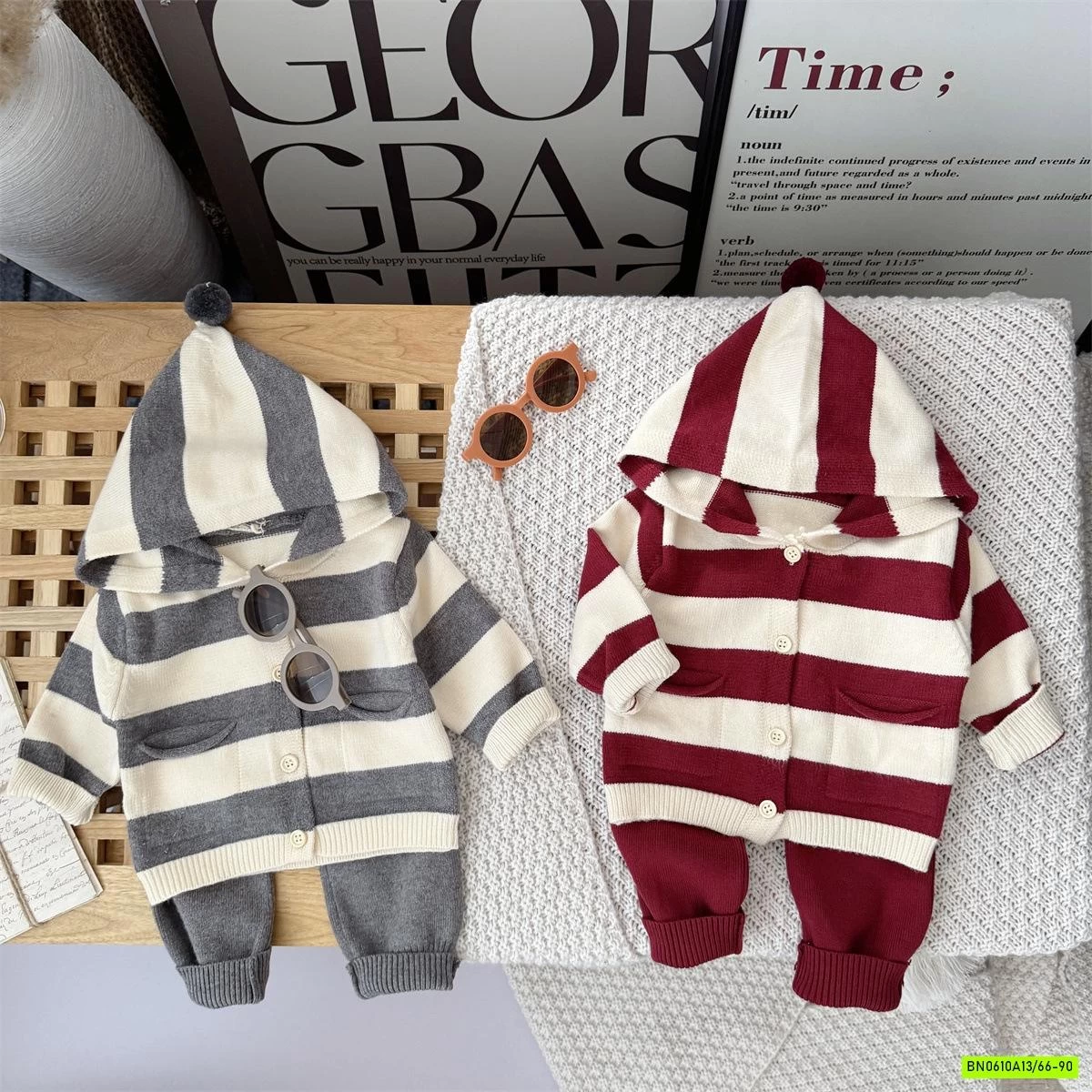 SÉT YẾM LEN + KHOÁC KẺ SZ NHÍ