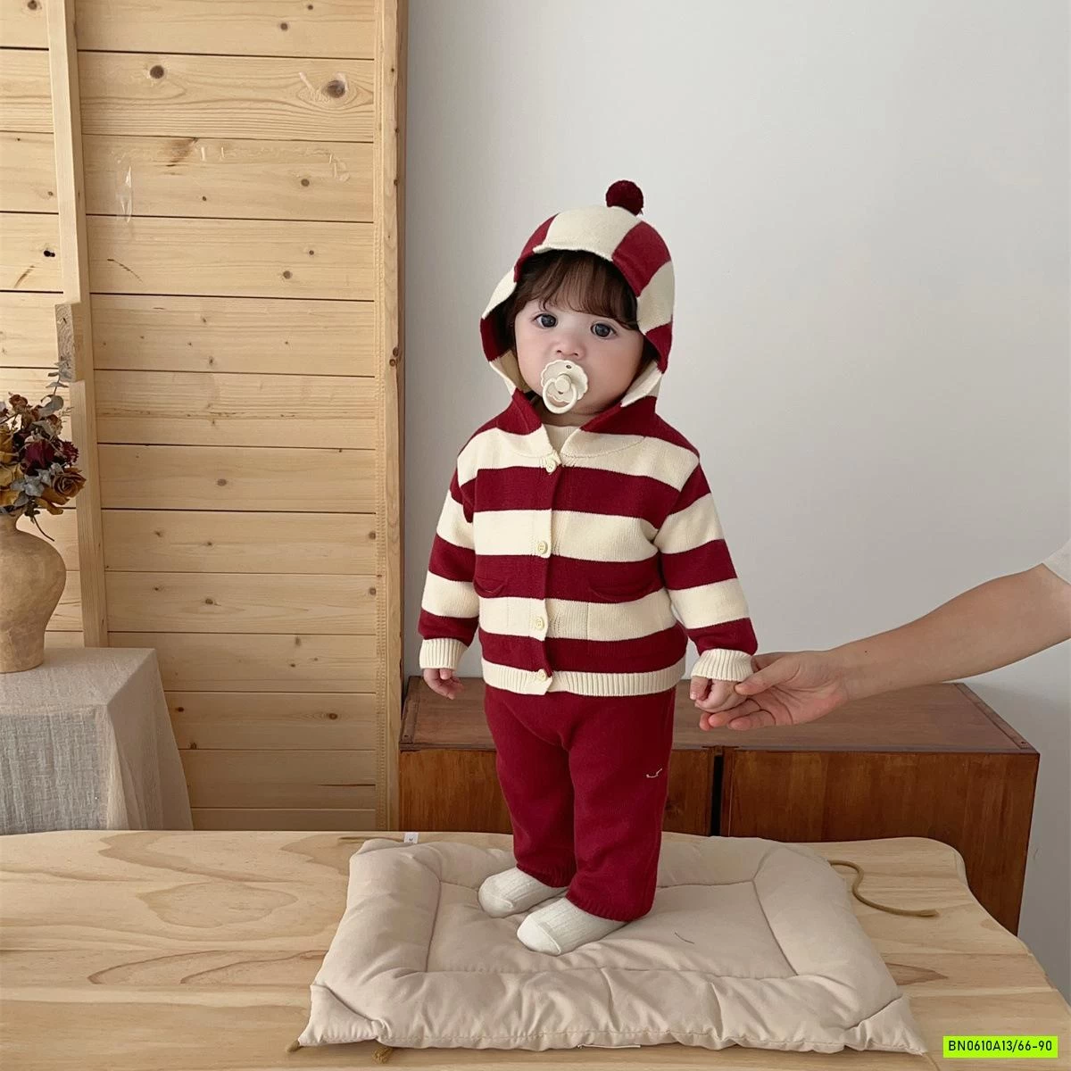 SÉT YẾM LEN + KHOÁC KẺ SZ NHÍ