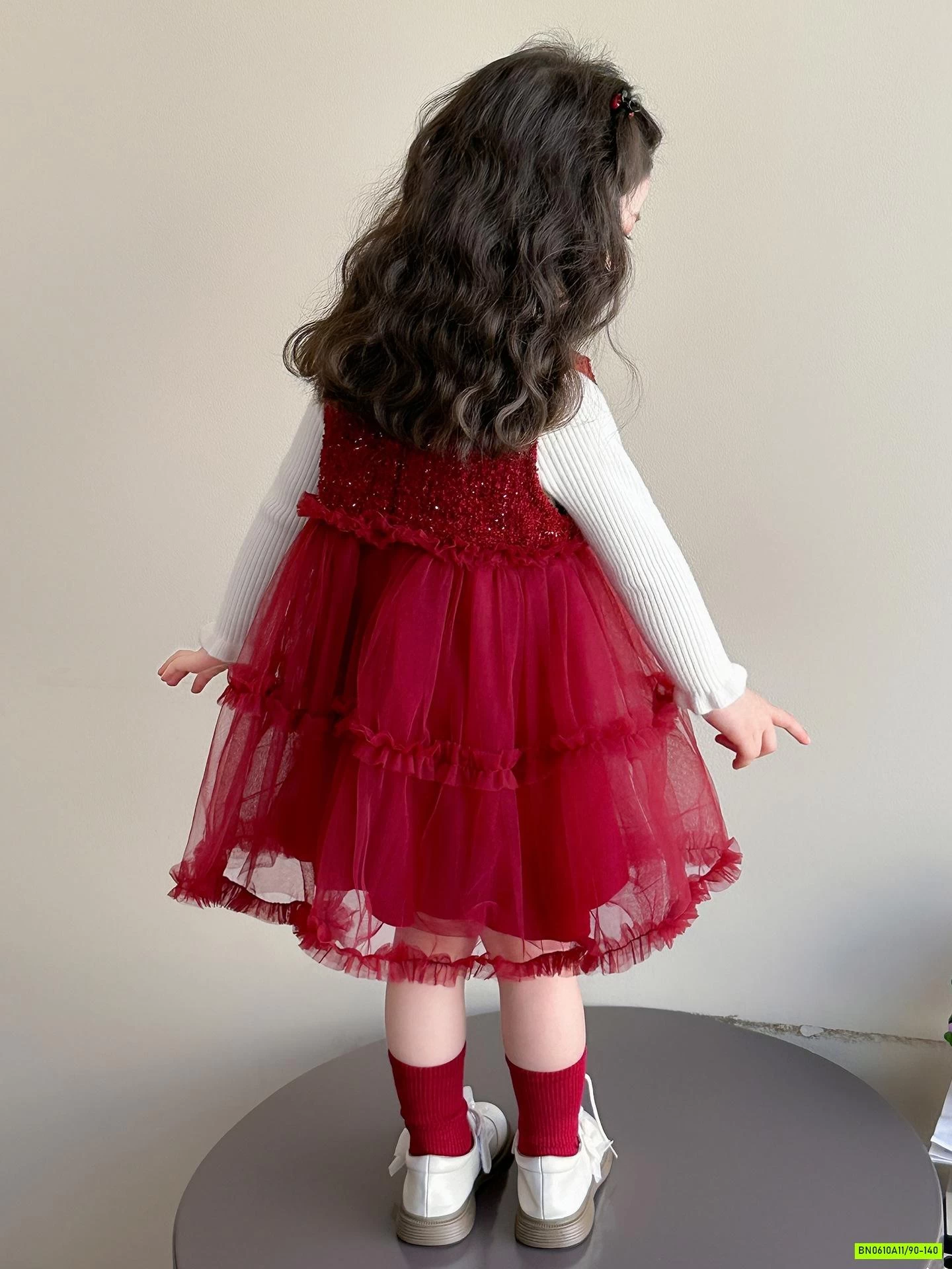 SÉT VÁY VOAN ĐỎ NƠ NGỰC