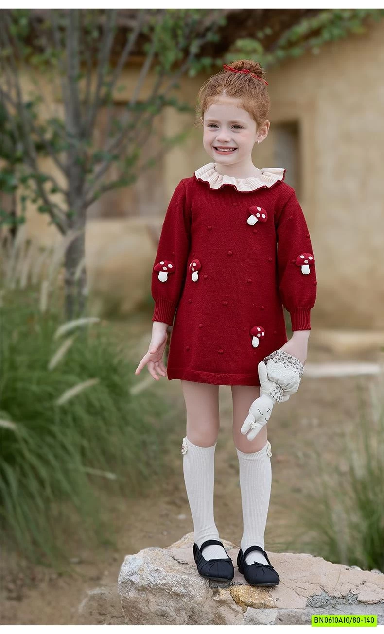 ĐẦM LEN NẤM ĐỎ M.BANG