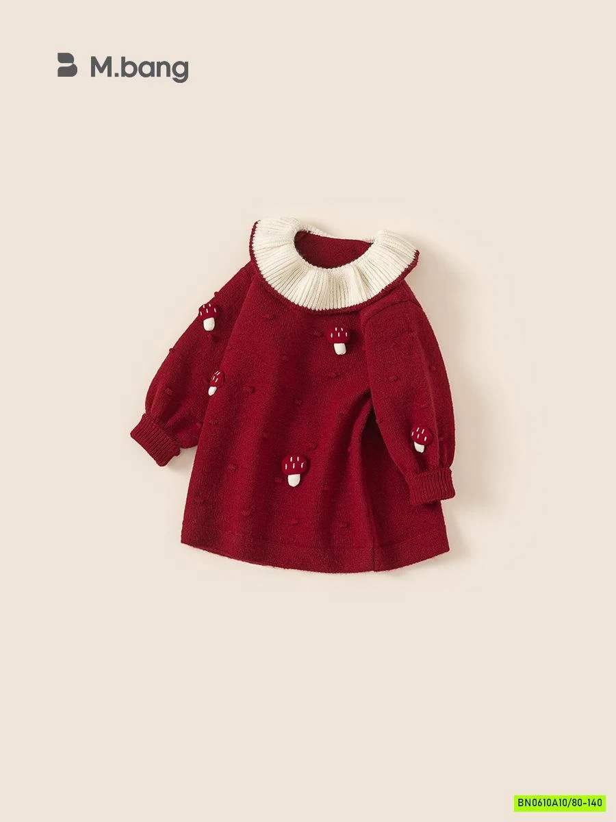 ĐẦM LEN NẤM ĐỎ M.BANG