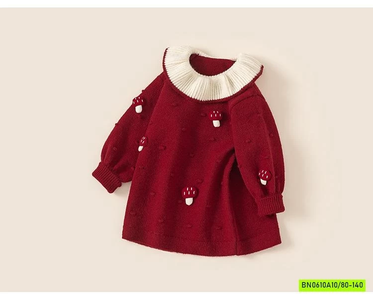 ĐẦM LEN NẤM ĐỎ M.BANG