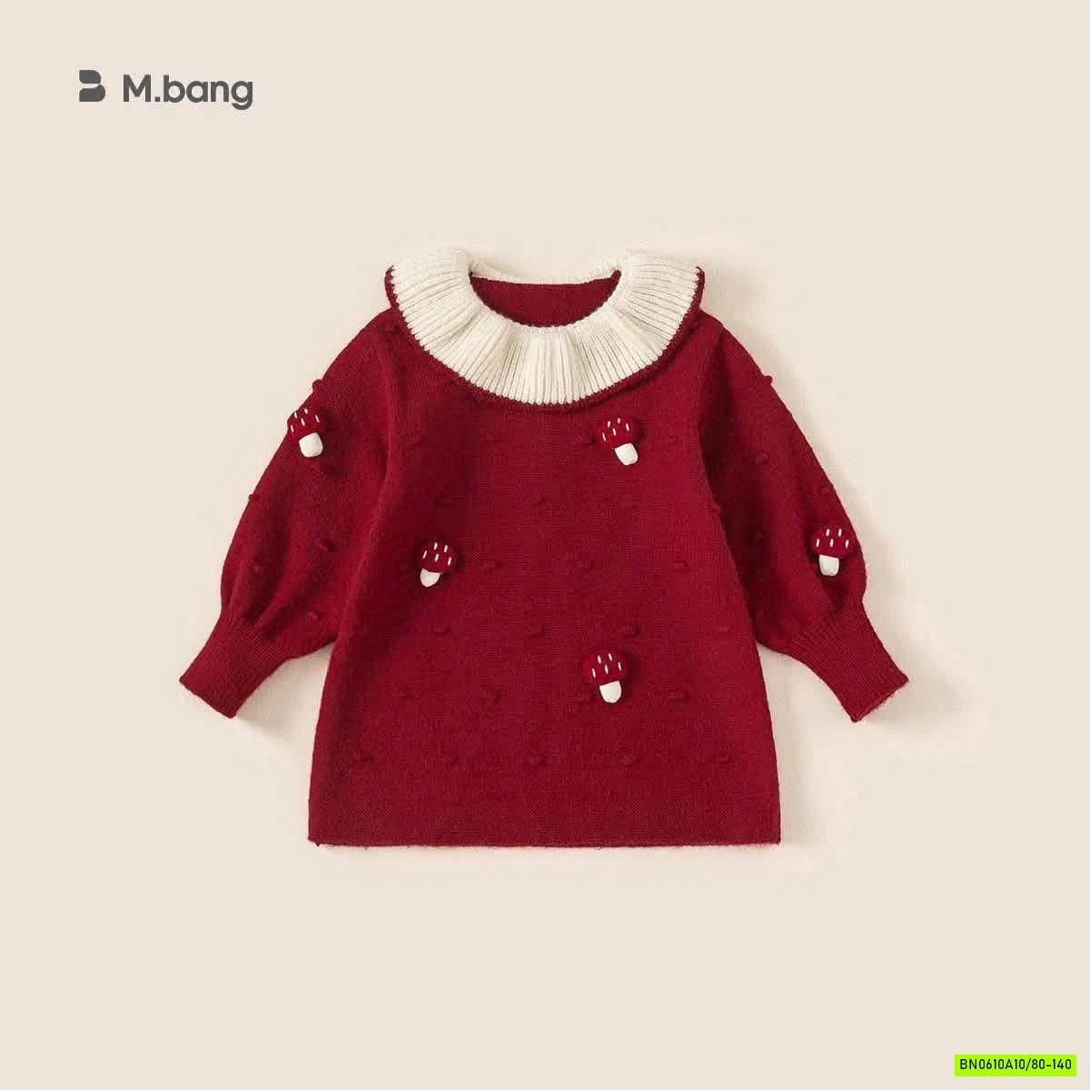 ĐẦM LEN NẤM ĐỎ M.BANG