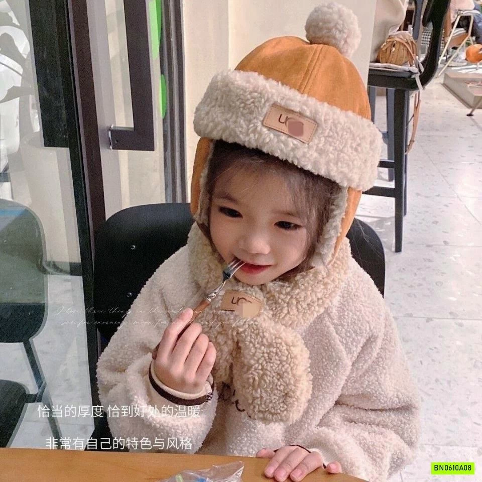 SÉT MŨ LÔNG CỪU KÈM KHĂN