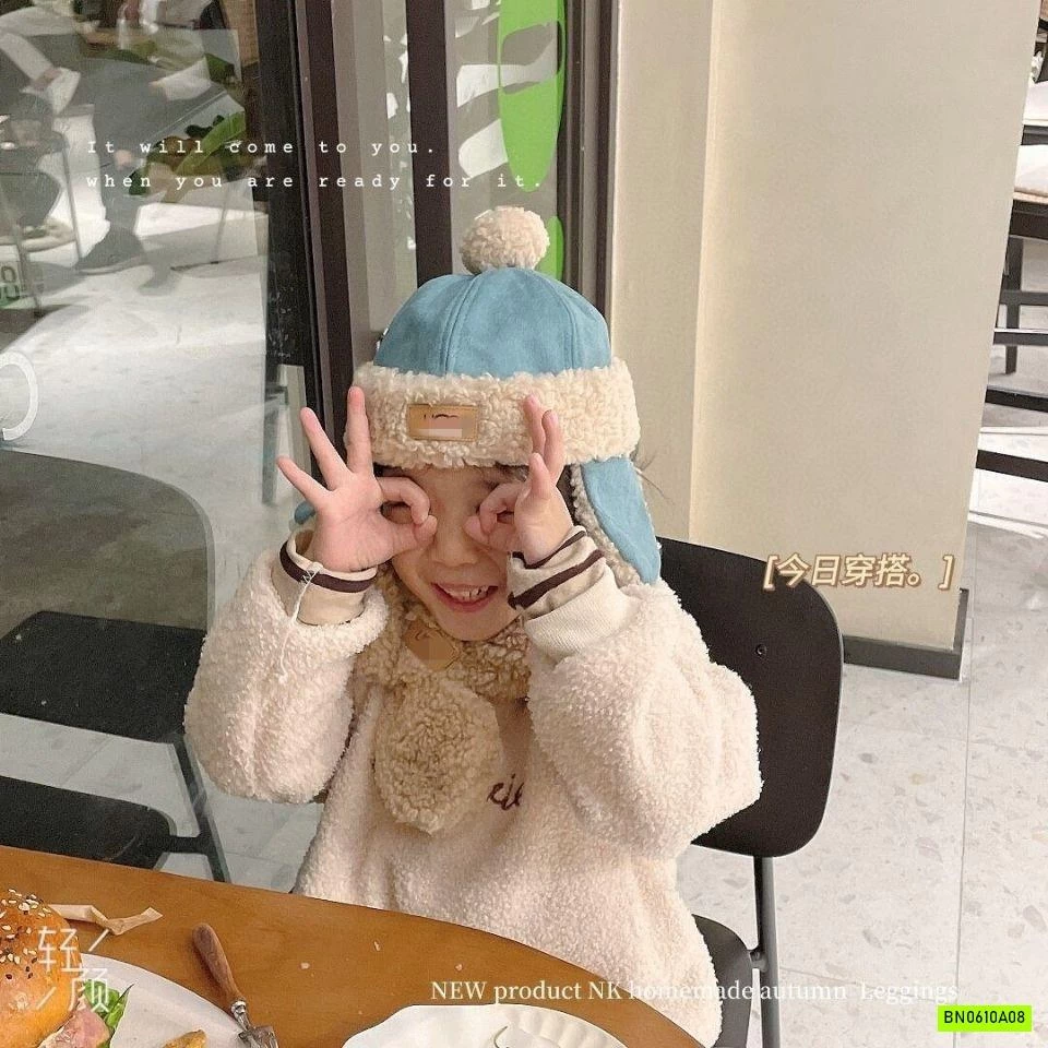 SÉT MŨ LÔNG CỪU KÈM KHĂN