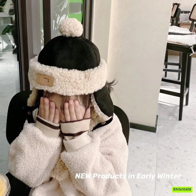 SÉT MŨ LÔNG CỪU KÈM KHĂN