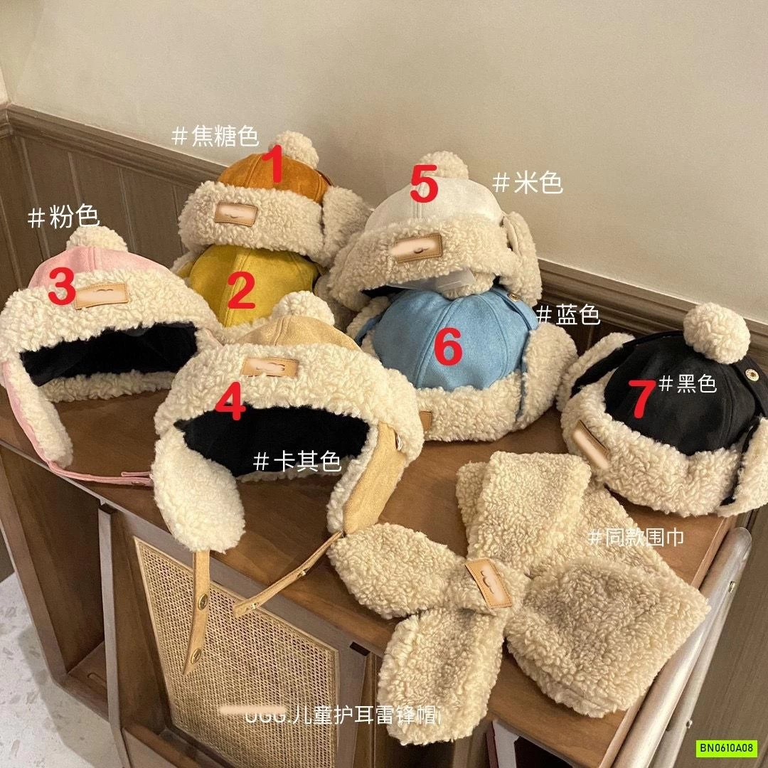 SÉT MŨ LÔNG CỪU KÈM KHĂN