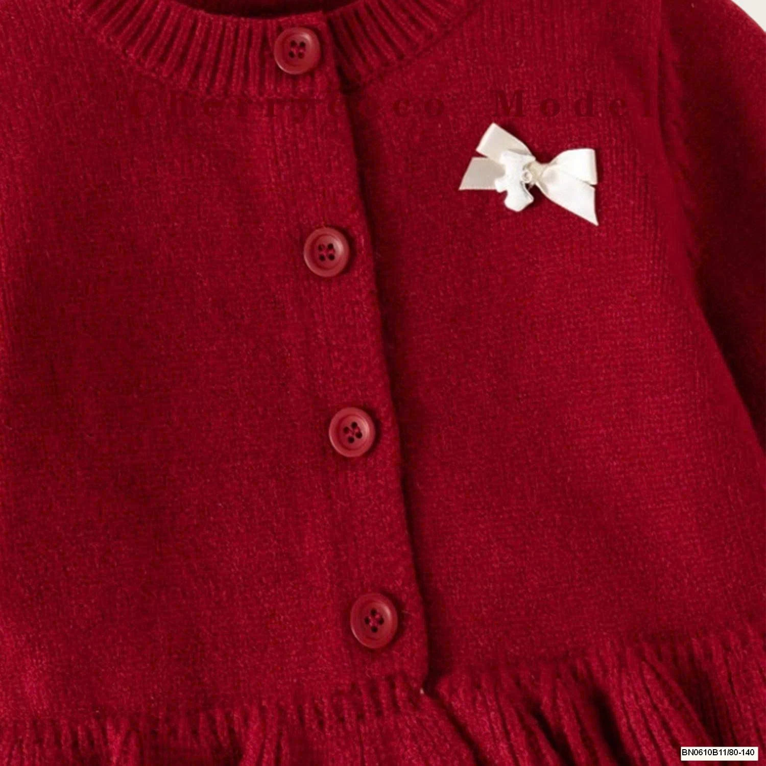 ÁO LEN NƠ PHỐI CARO CHERRYCOCO