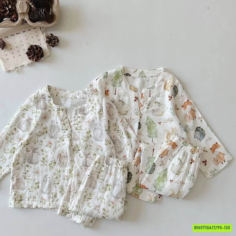 BỘ DÀI TAY XÔ ĐŨI SỢI TRE