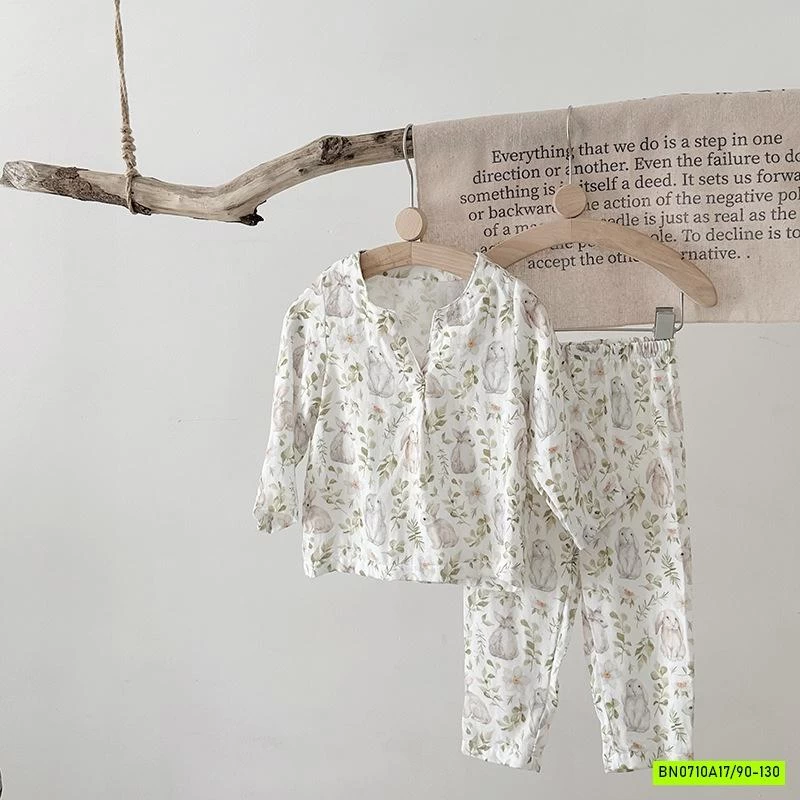 BỘ DÀI TAY XÔ ĐŨI SỢI TRE