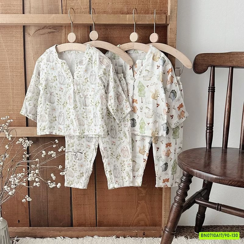 BỘ DÀI TAY XÔ ĐŨI SỢI TRE