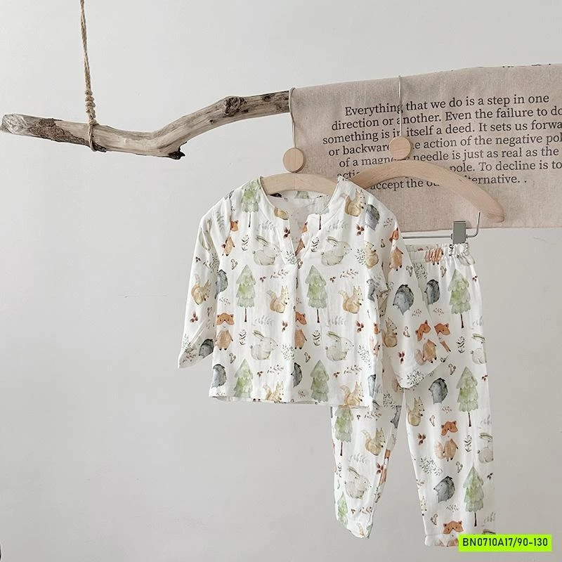 BỘ DÀI TAY XÔ ĐŨI SỢI TRE