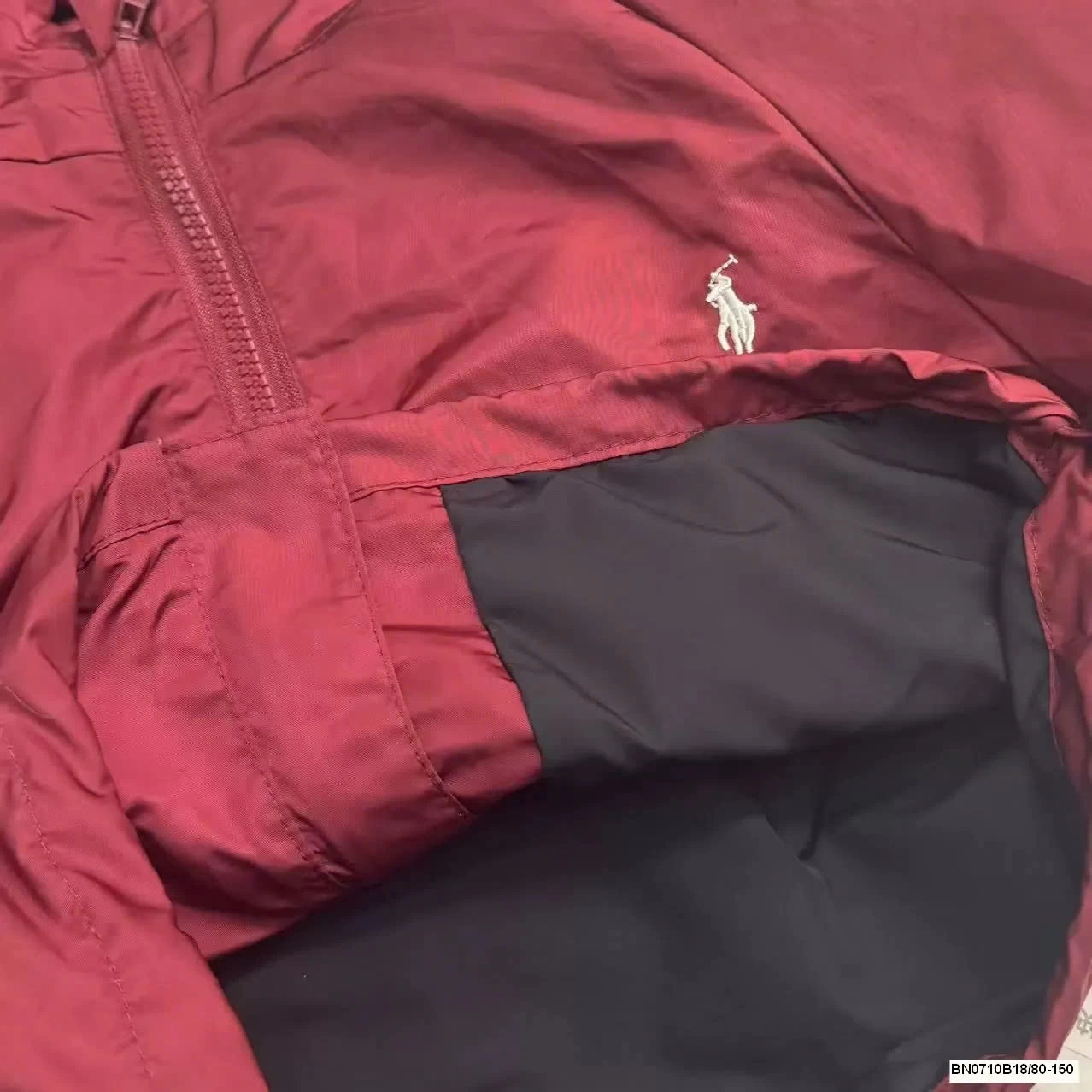 Áo gió 2 lớp tone đỏ