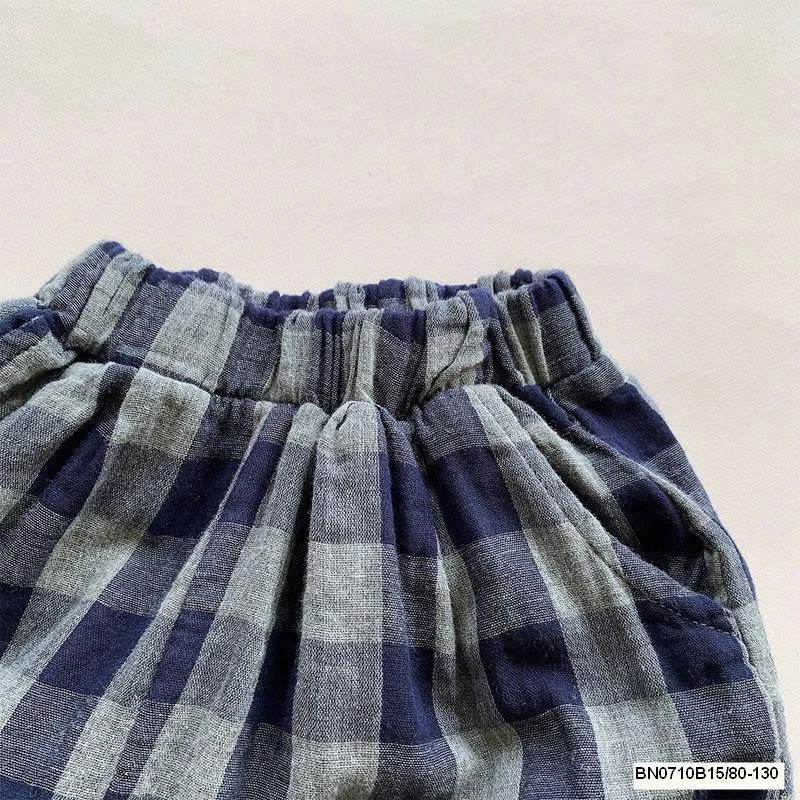 QUẦN ĐŨI CARO XANH MUZIYOUYOU