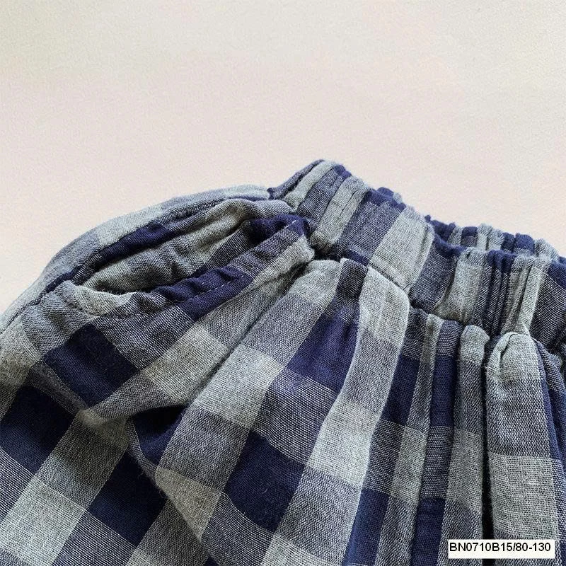 QUẦN ĐŨI CARO XANH MUZIYOUYOU