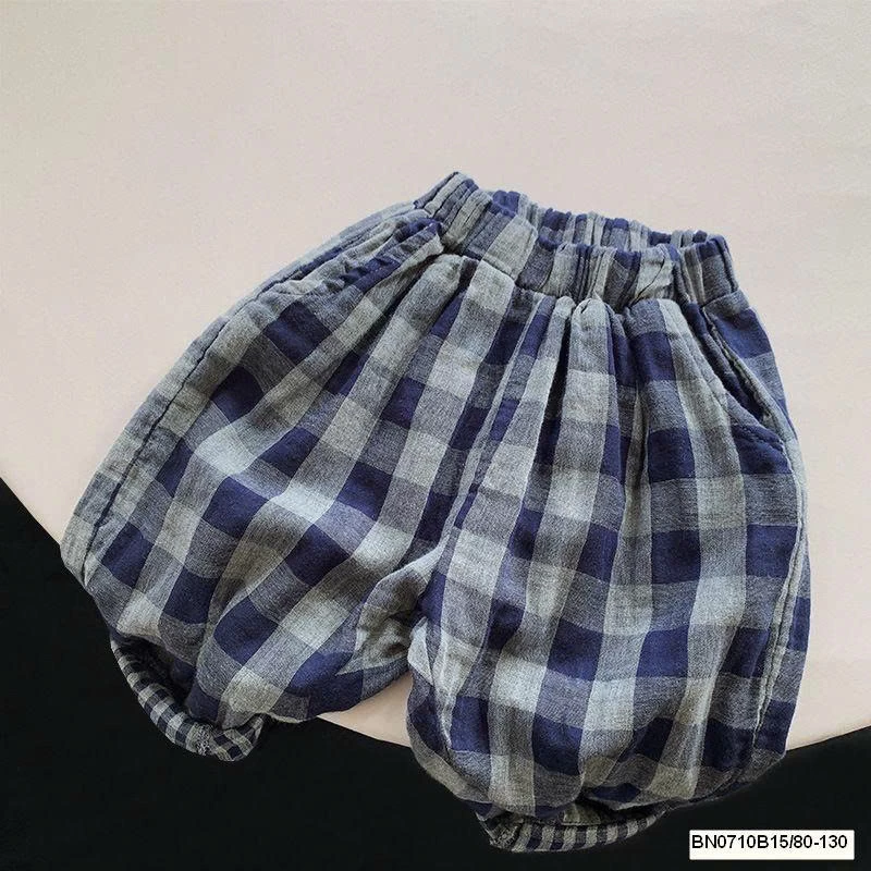 QUẦN ĐŨI CARO XANH MUZIYOUYOU