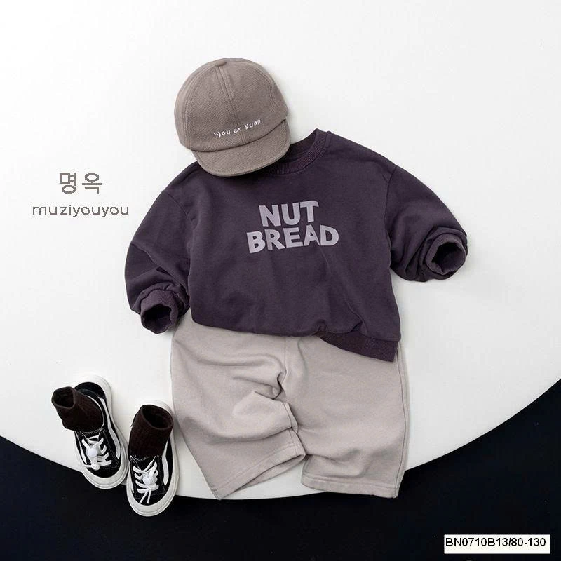 ÁO NỈ IN CHỮ MUZIYOUYOU