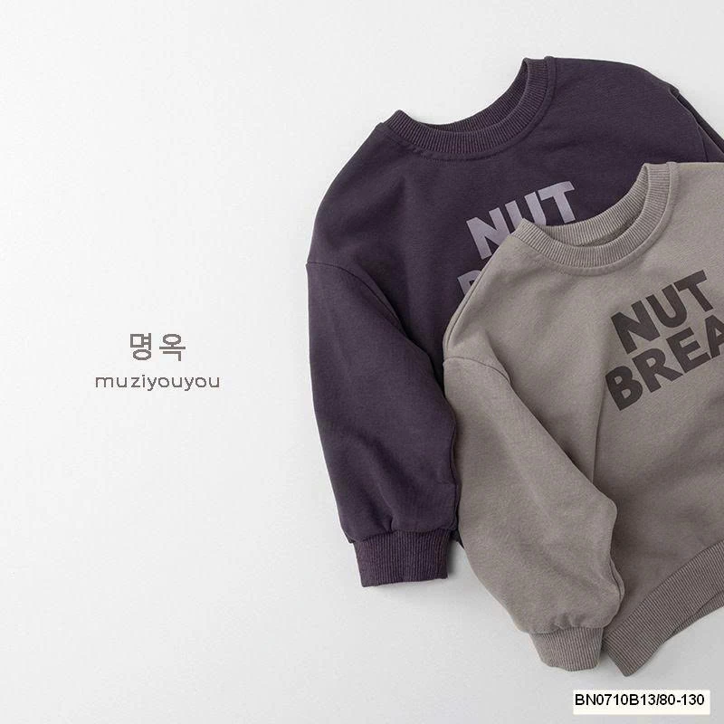 ÁO NỈ IN CHỮ MUZIYOUYOU