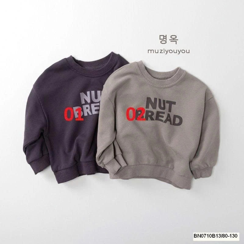 ÁO NỈ IN CHỮ MUZIYOUYOU