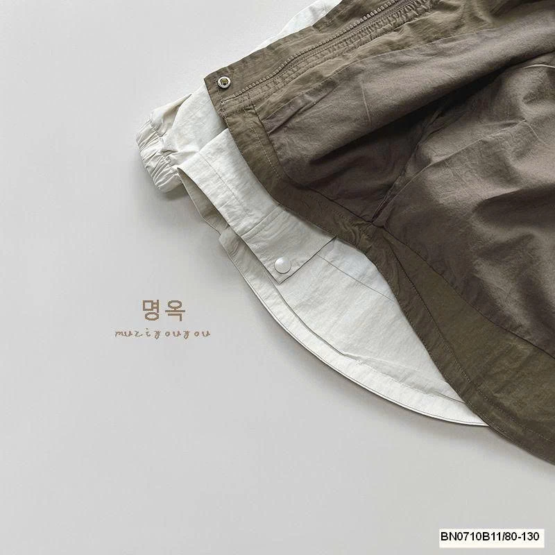 ÁO KHOÁC GIÓ CÓ MŨ  MUZIYOUYOU