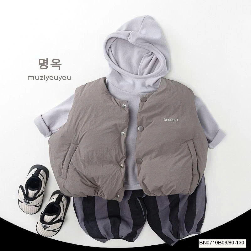 ÁO COTTON GIỮ NHIỆT LIỀN MŨ SIÊU ẤM MUZIYOUYOU