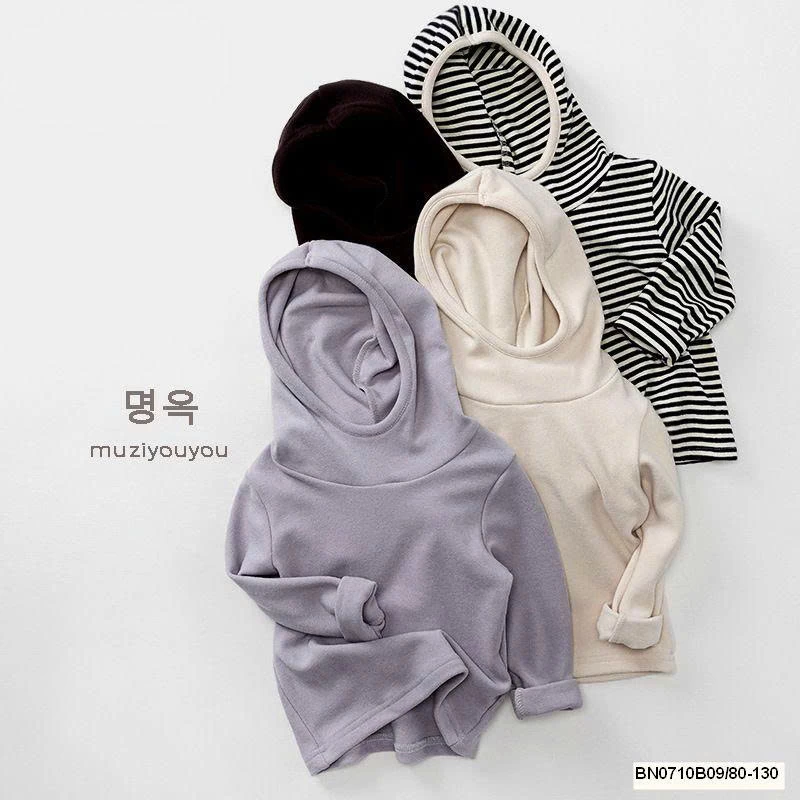 ÁO COTTON GIỮ NHIỆT LIỀN MŨ SIÊU ẤM MUZIYOUYOU