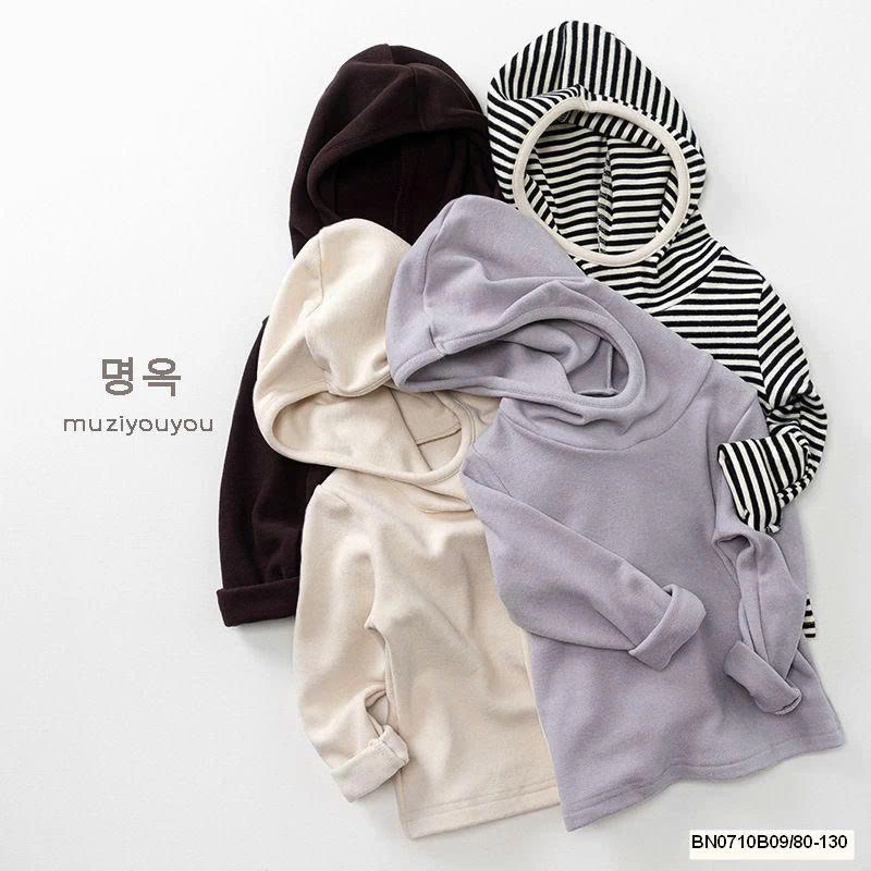 ÁO COTTON GIỮ NHIỆT LIỀN MŨ SIÊU ẤM MUZIYOUYOU