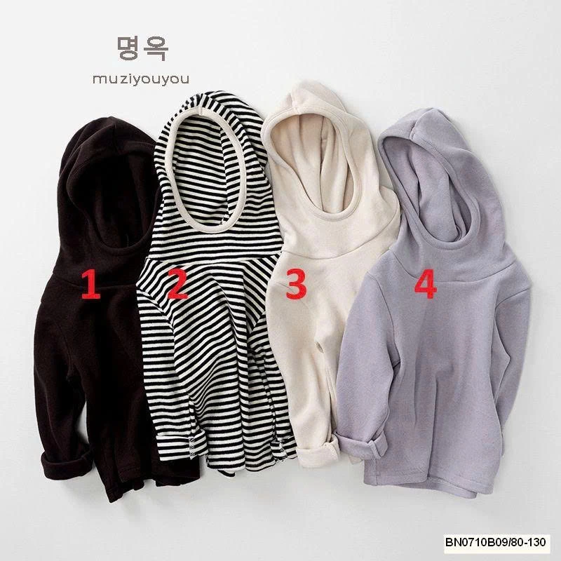 ÁO COTTON GIỮ NHIỆT LIỀN MŨ SIÊU ẤM MUZIYOUYOU